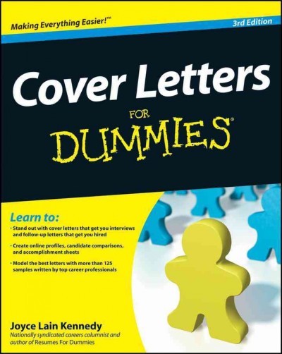 Cover letters for dummies [electronic resource] / by Joyce Lain Kennedy.