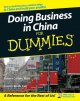 Doing business in China for dummies Cover Image