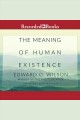 The meaning of human existence Cover Image